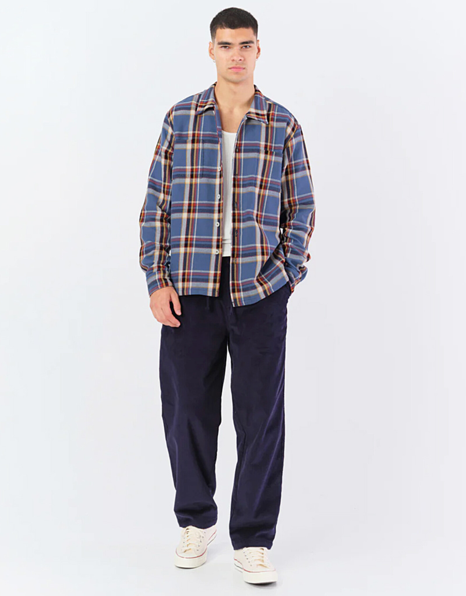 Bather - Plaid Flannel Shirt - Marlin