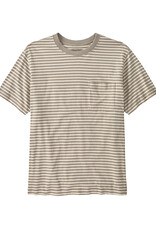 Patagonia - M's MW Daily Pocket Tee - Weekend Stripe : Seabird Grey