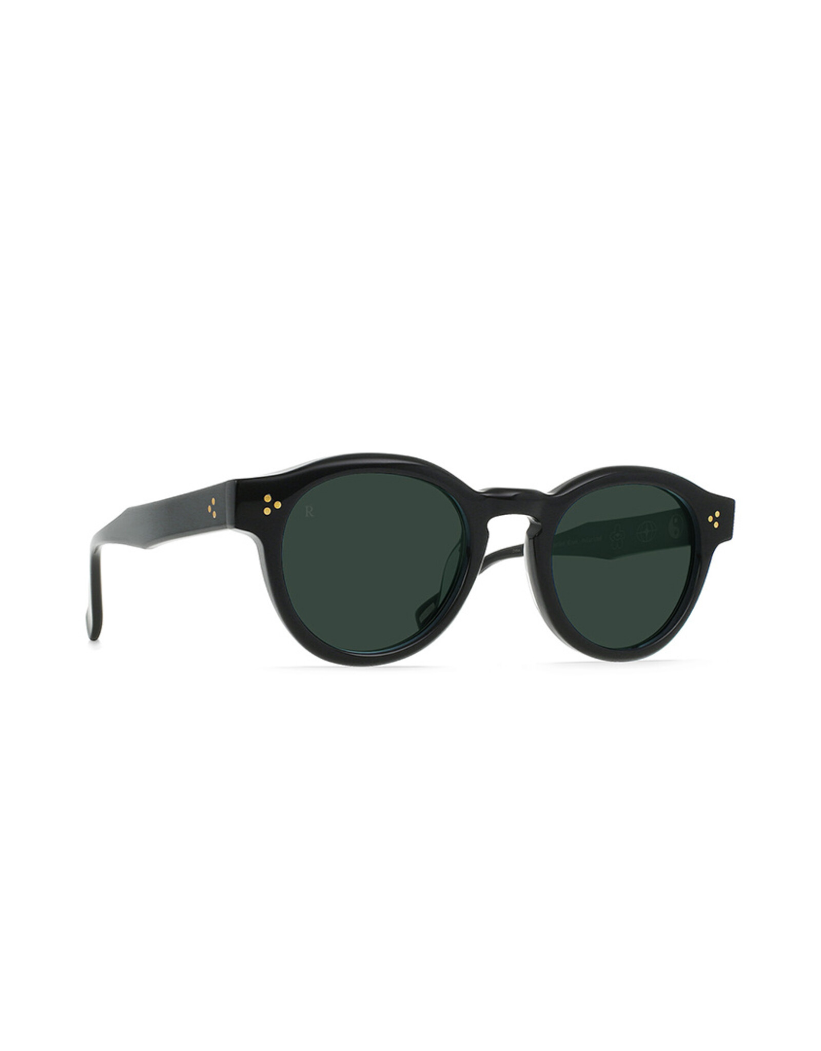 Raen - Zelti 49 - Recycled Black - Green Polarized