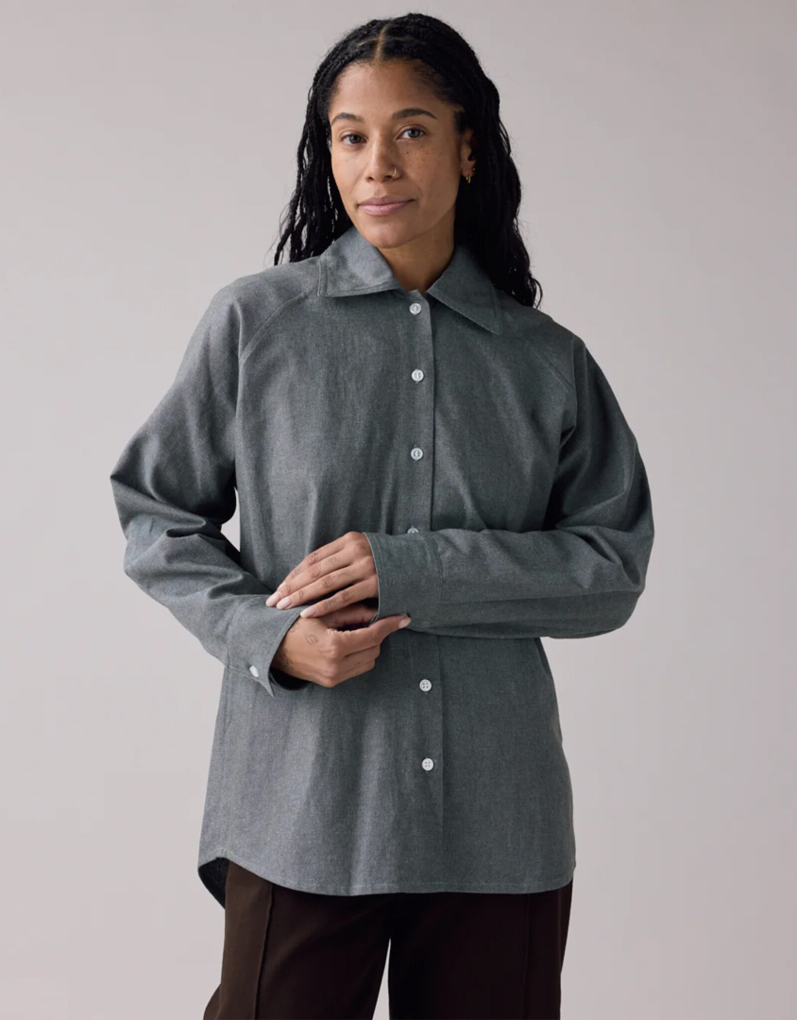 Anian - W's The Haro LS Shirt - Seafoam