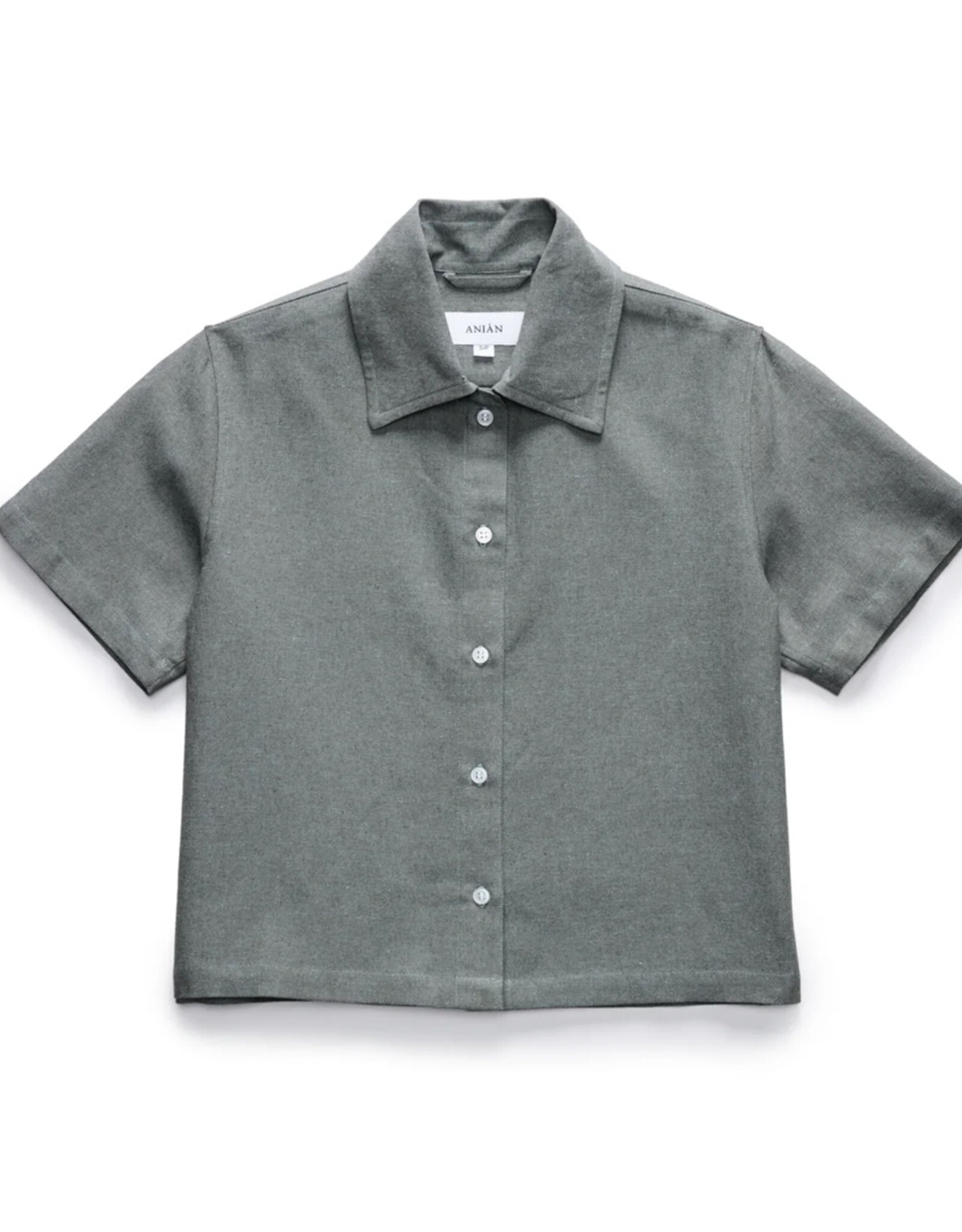Anian - The Haro Crop Shirt - Seafoam