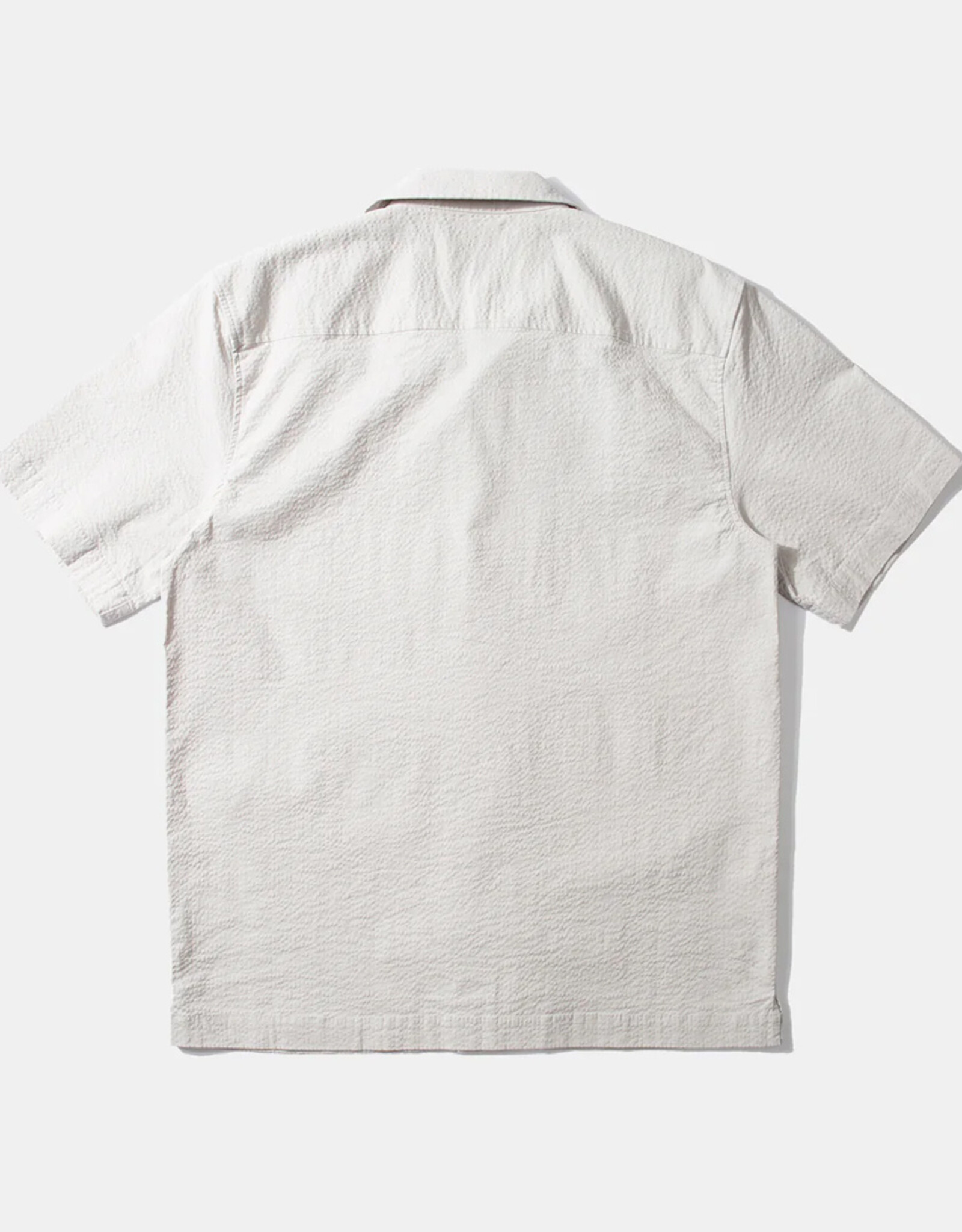 Edmmond Studios - Seer Sucker SS Shirt - Greige