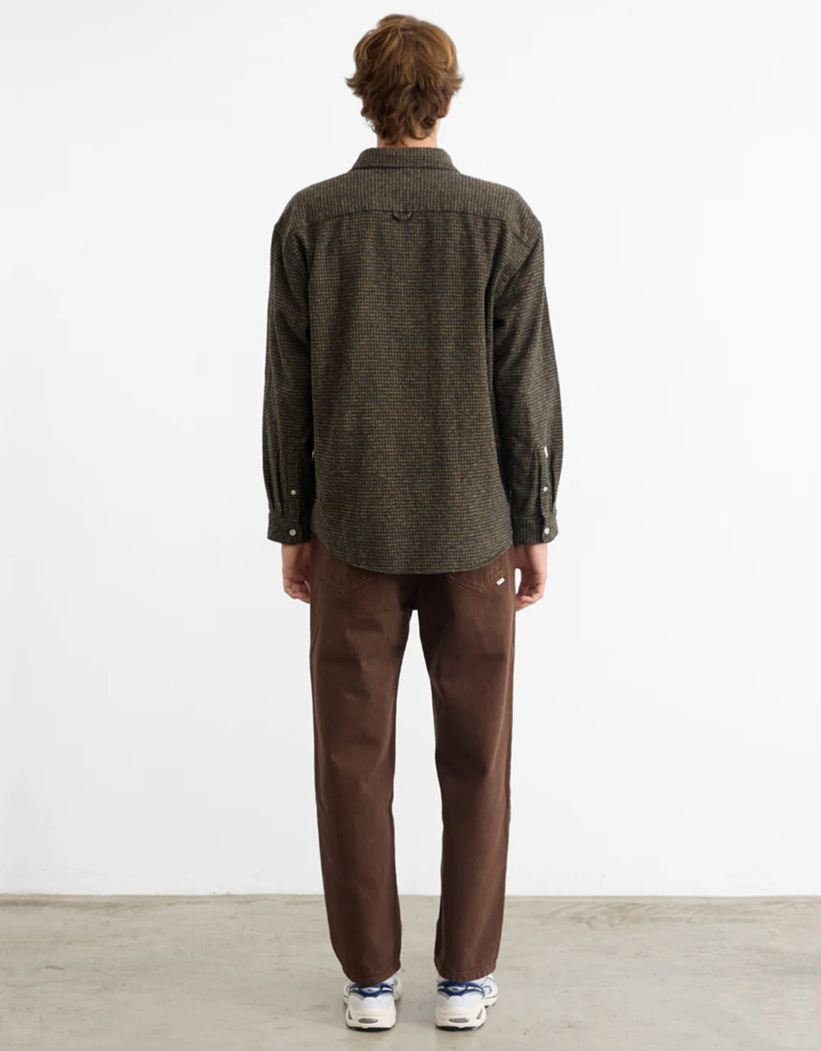 Edmmond Studios - Crosswords Shirt - Plain Chocolat