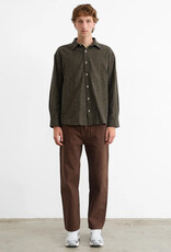 Edmmond Studios - Crosswords Shirt - Plain Chocolat