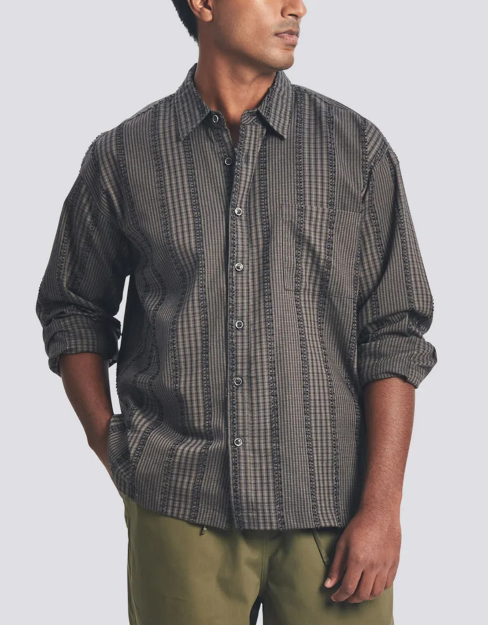 Bather - Fringe Leisure Shirt - Smoke