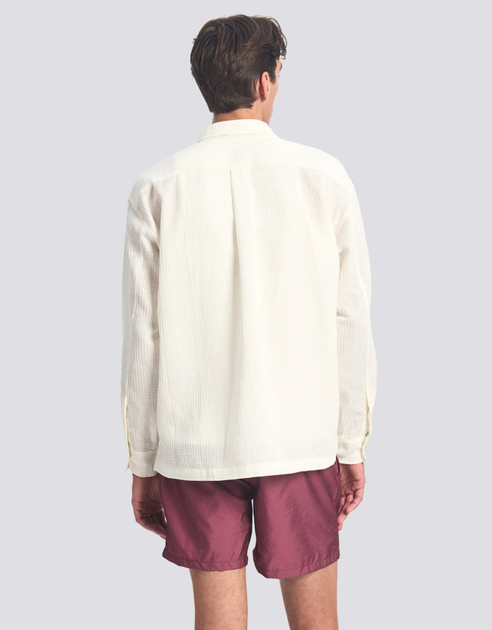 Bather - Waffle Leisure Shirt - White