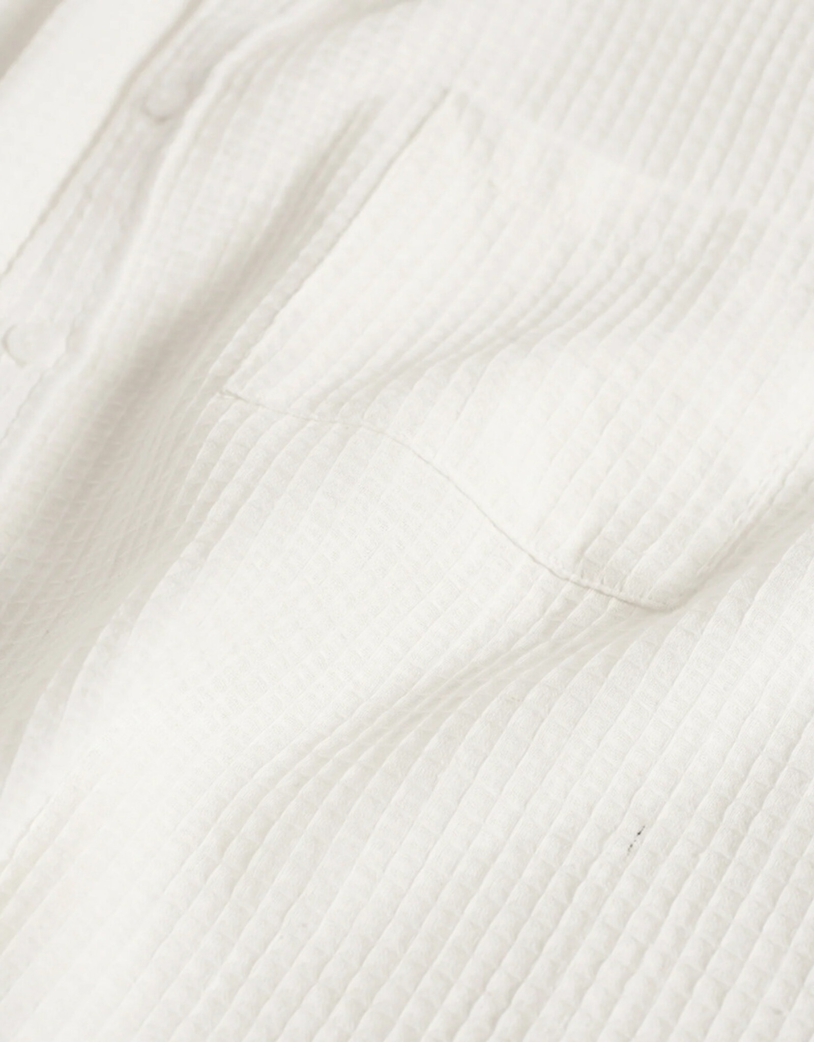 Bather - Waffle Leisure Shirt - White