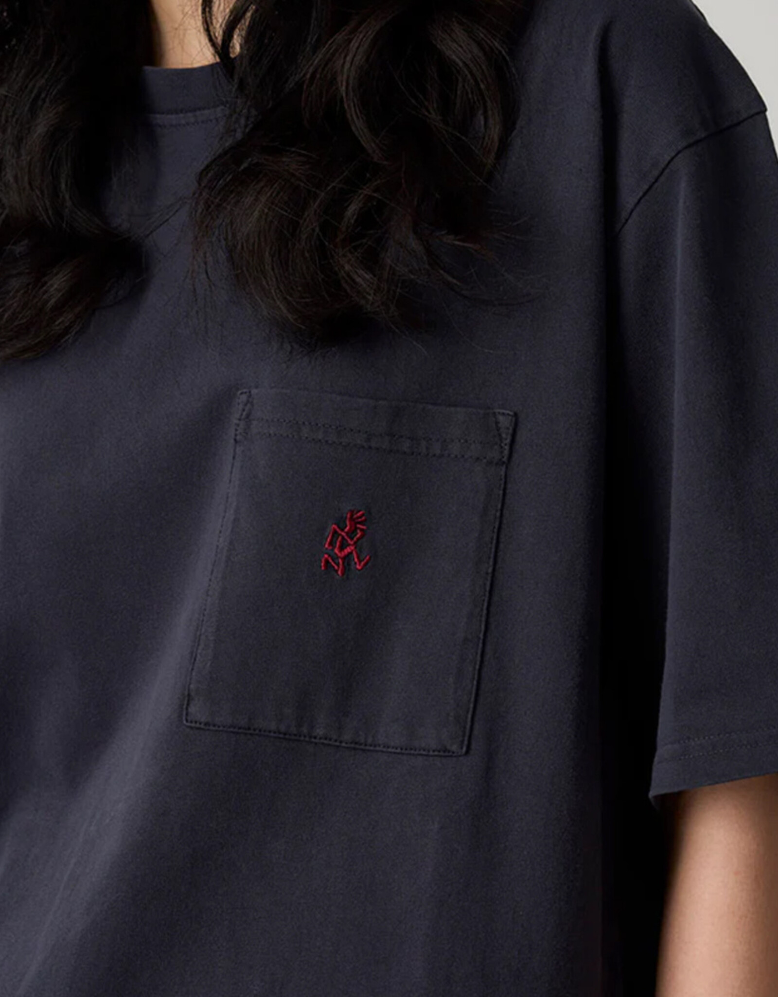 Gramicci - One point Tee Pigm Dye - Navy Pigm