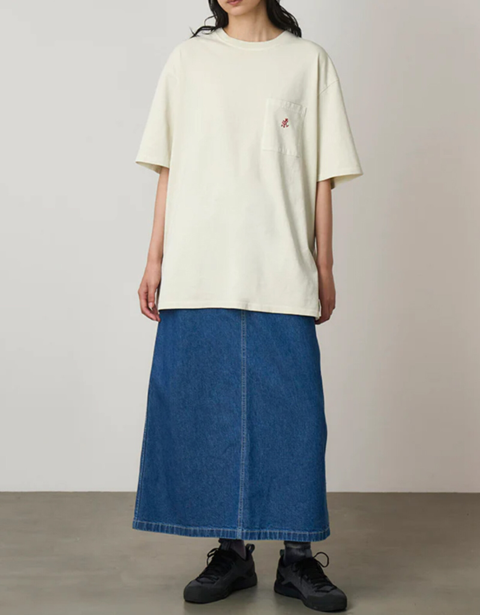 Gramicci - One point Tee Pigm Dye - Nat Pigm