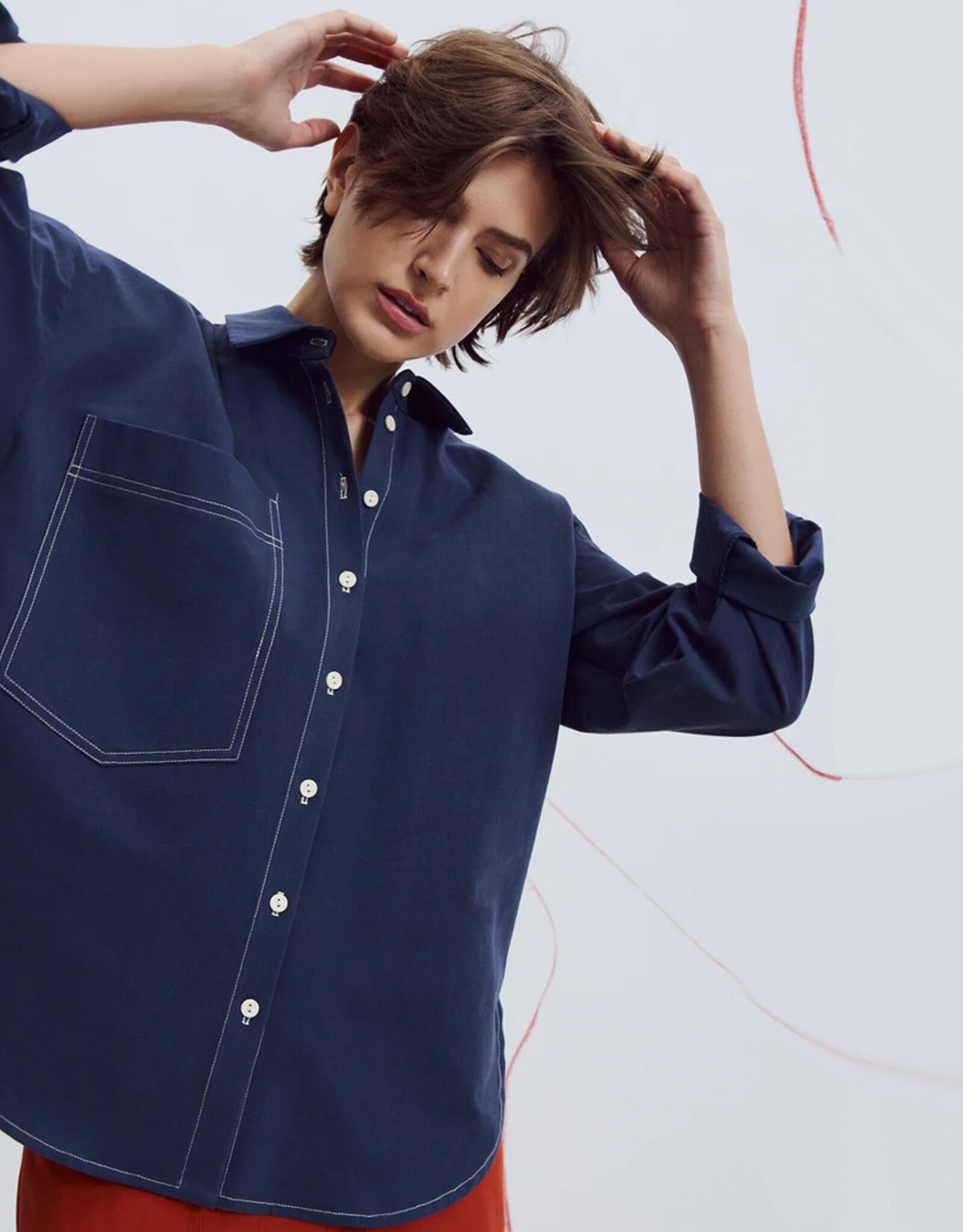 Eve Gravel - Chemise Malabou - Marine