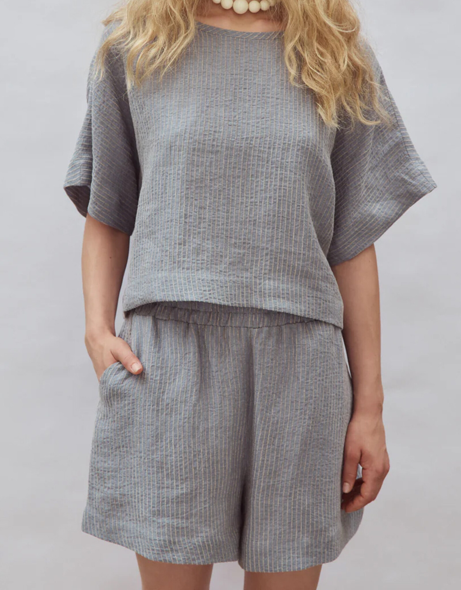 Eve Gravel - Short Conrad - Rayure Bleue