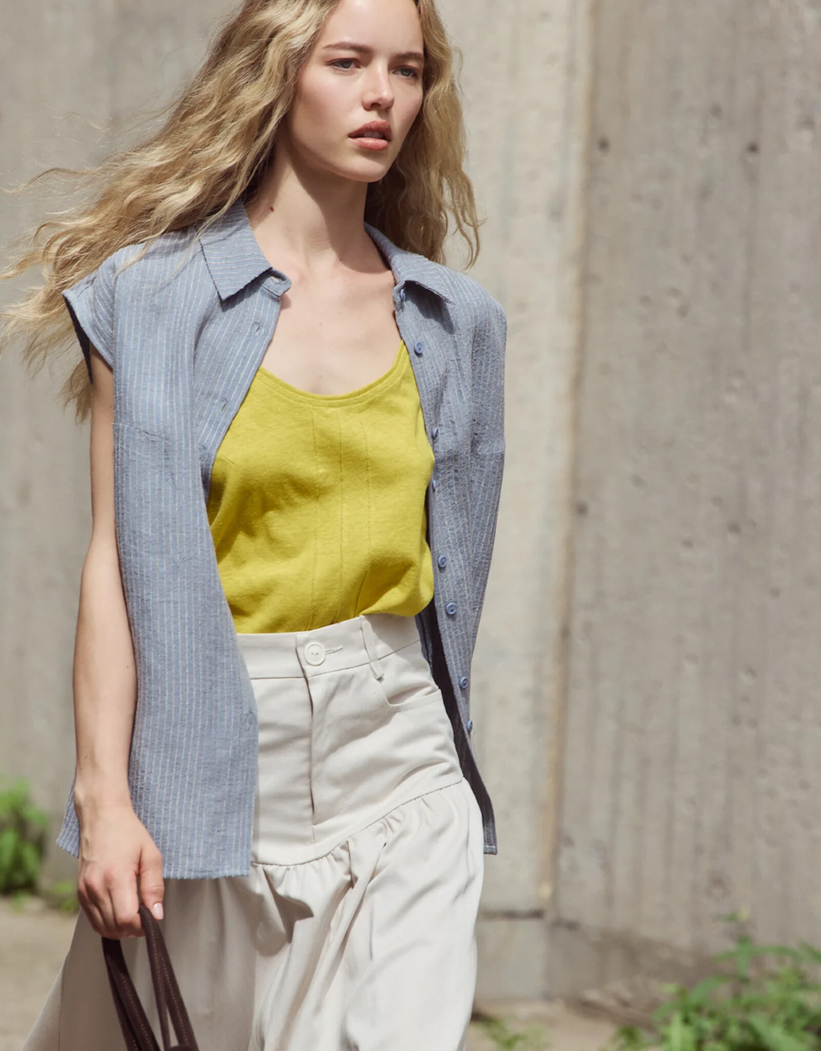 Eve Gravel - Chemise Cameron - Rayure Bleue