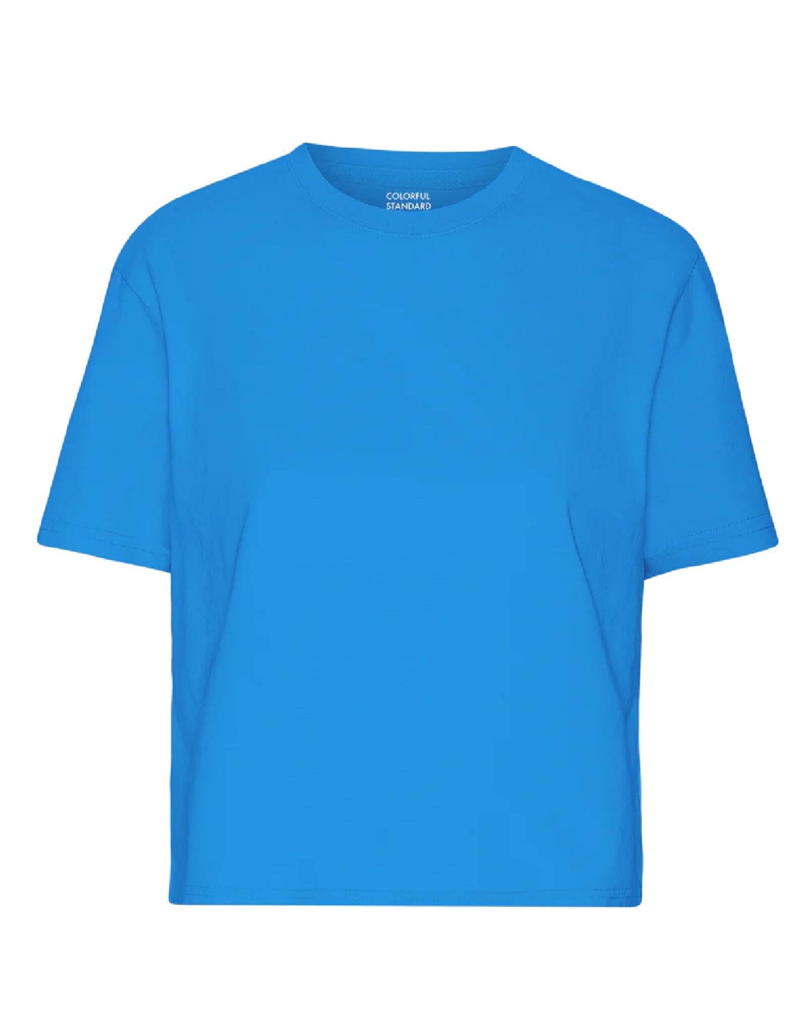 Colorful Standard - Boxy Crop Tee - Pacific Blue