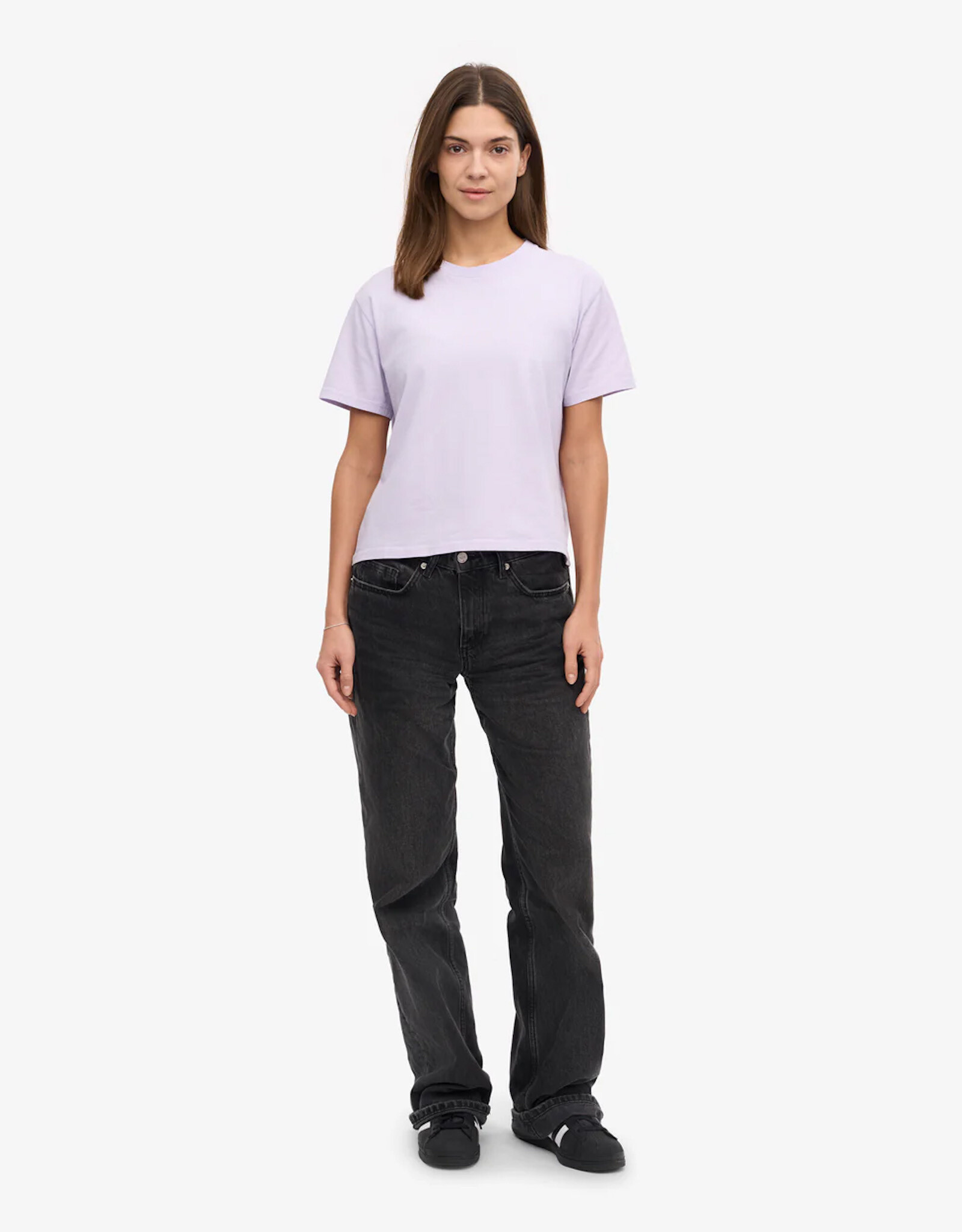 Colorful Standard - Boxy Crop Tee - Soft Lavender
