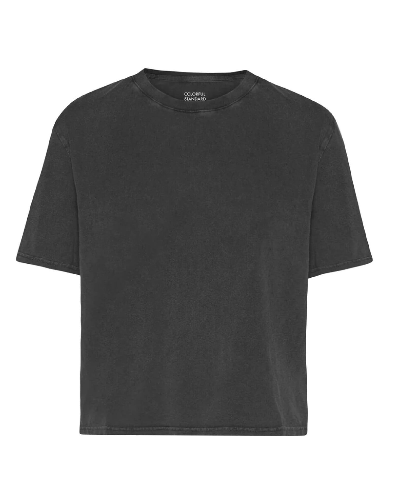 Colorful Standard - Boxy Crop Tee - Faded Black