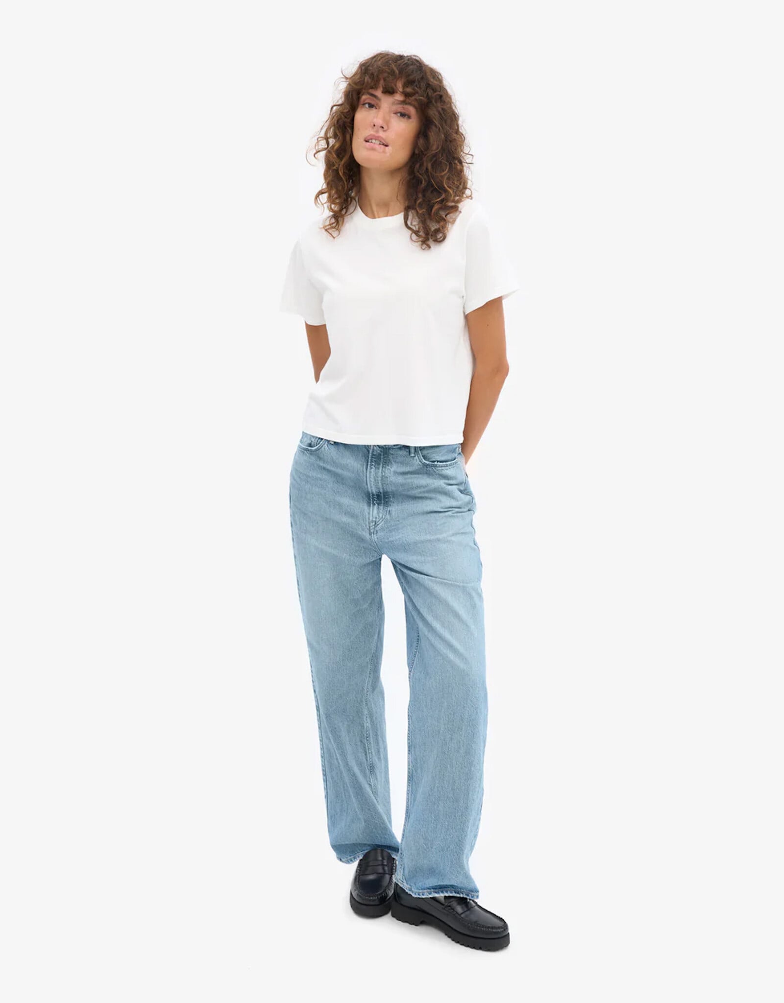Colorful Standard - Boxy Crop Tee - Optical White