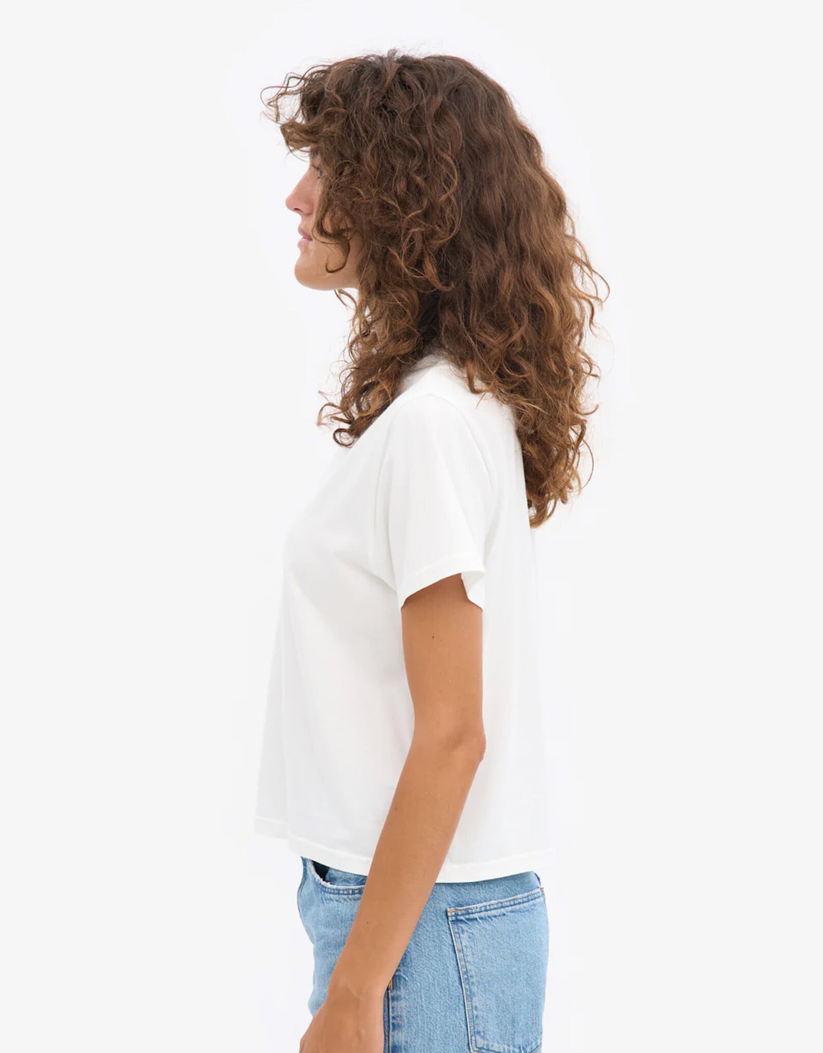 Colorful Standard - Boxy Crop Tee - Optical White
