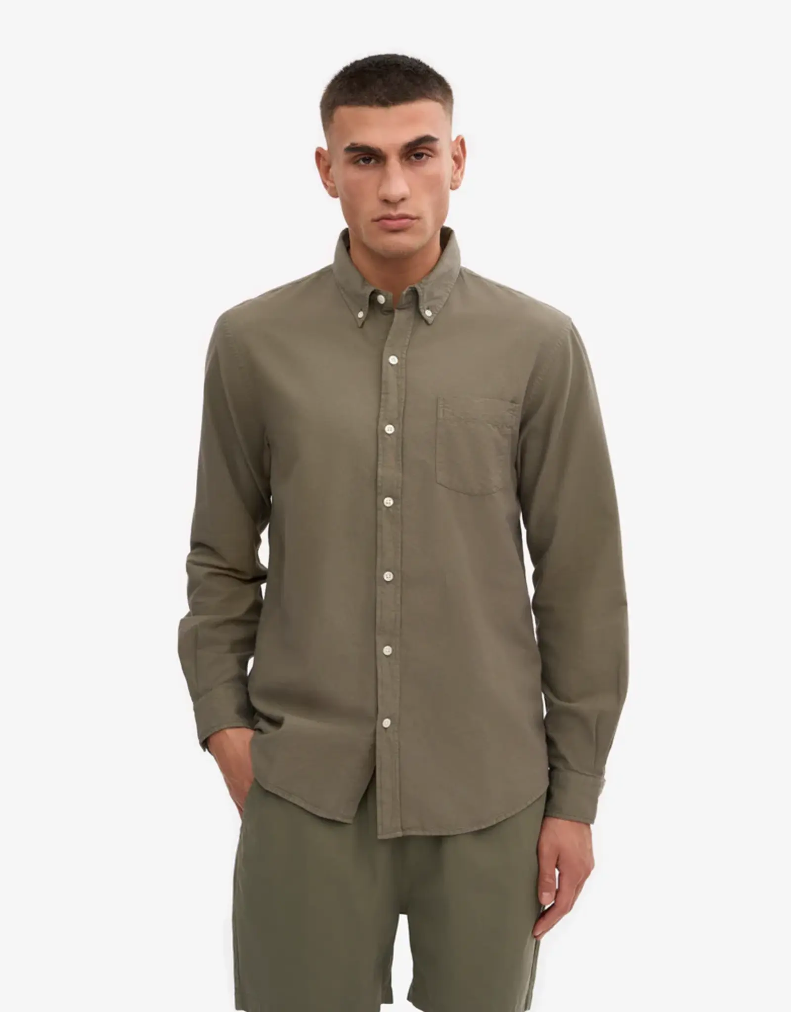 Colorful Standard - M's Organic Shirt - Dusty Olive
