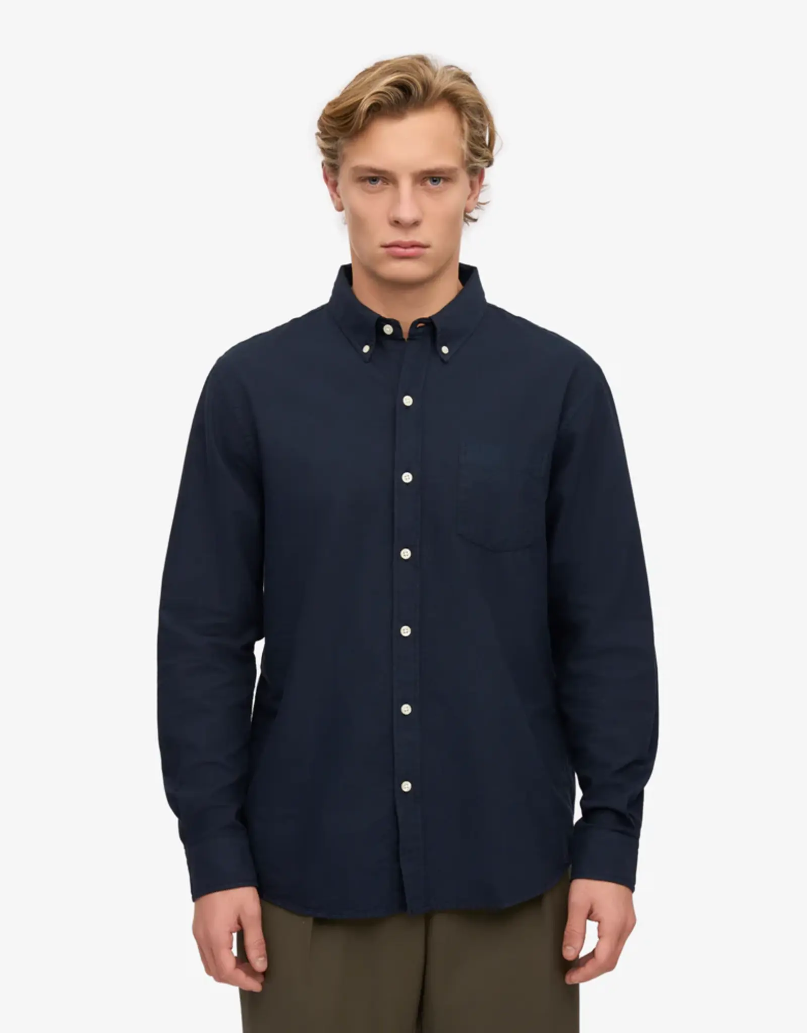 Colorful Standard - M's Organic Shirt - Navy Blue