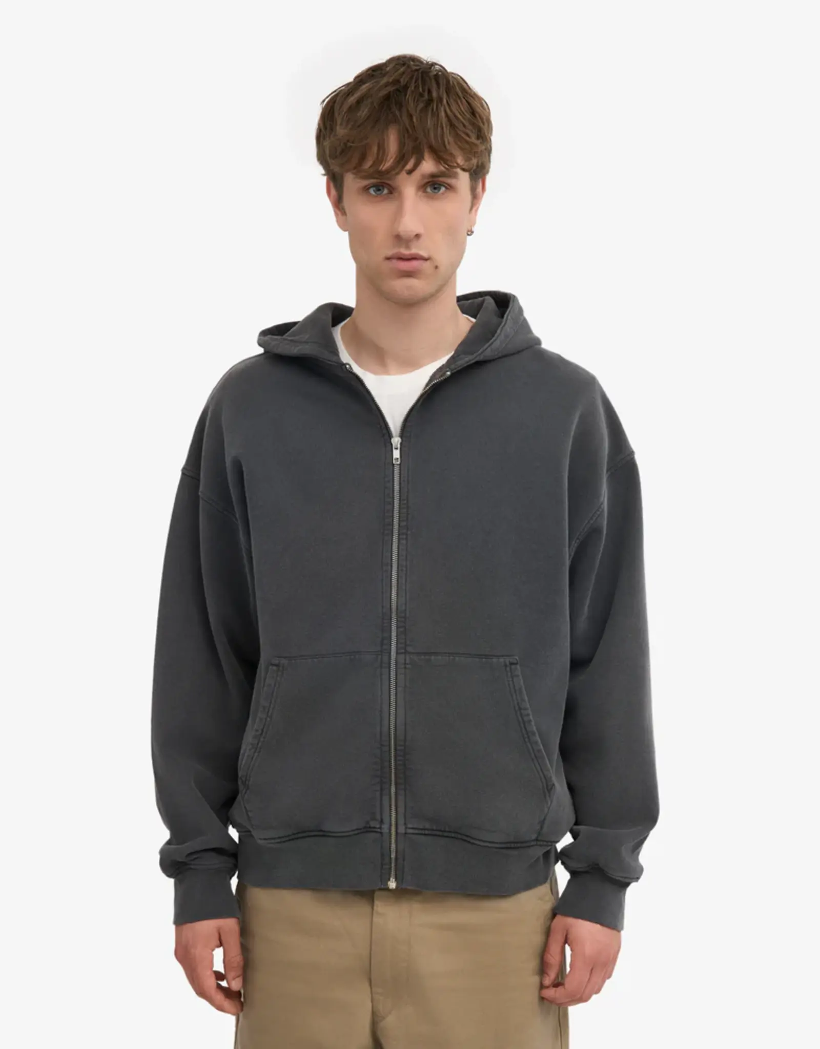 Colorful Standard - OS Zip Hood - Faded Black