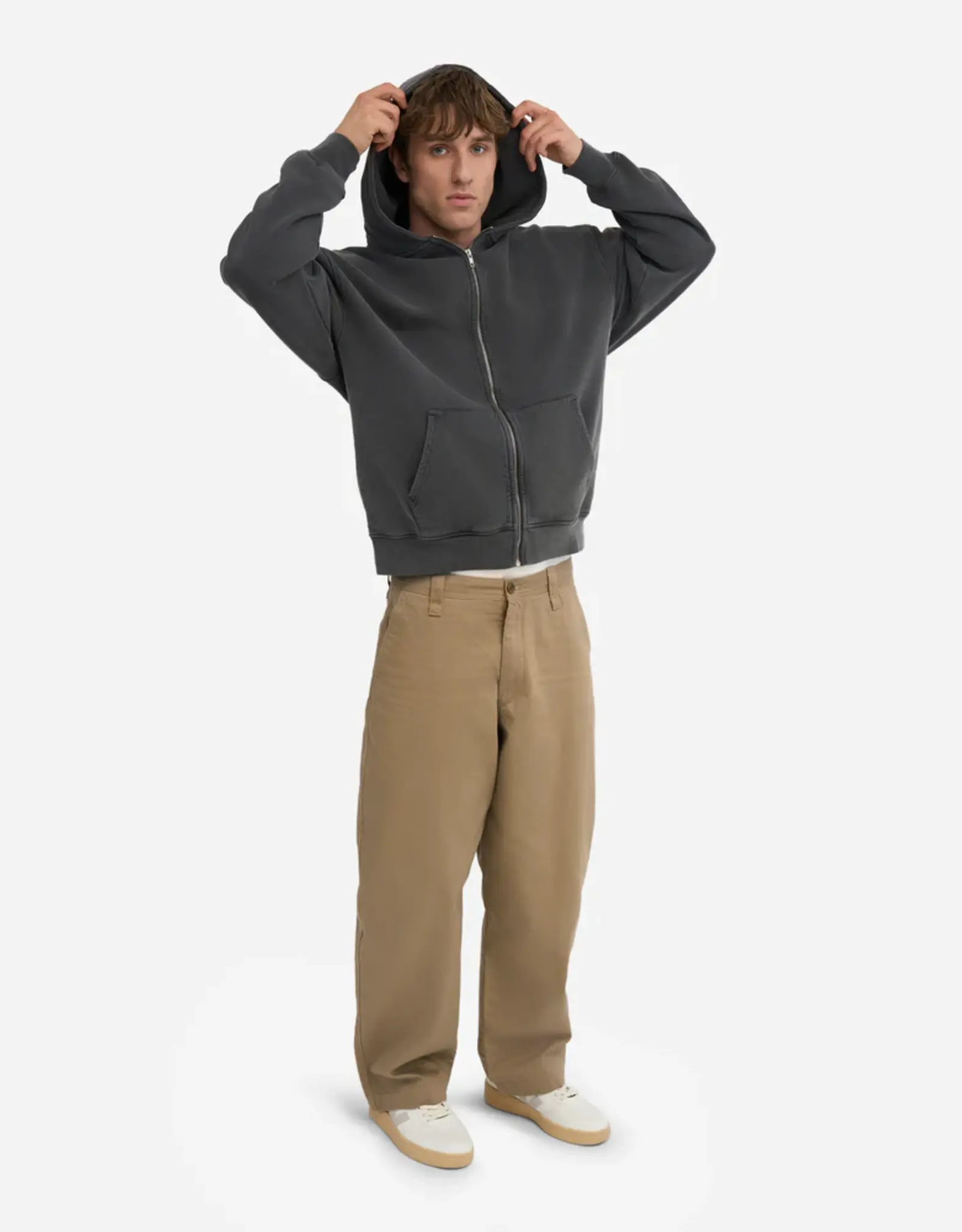 Colorful Standard - OS Zip Hood - Faded Black