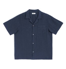 Bather - Linen Camp Shirt - Navy