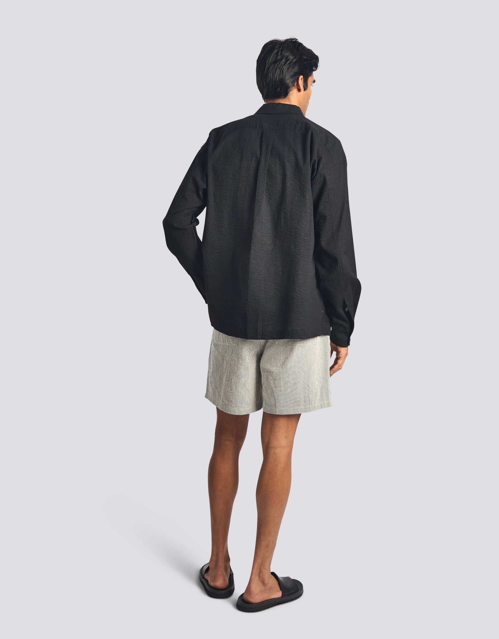 Bather - Ripple Leisure Shirt - Black