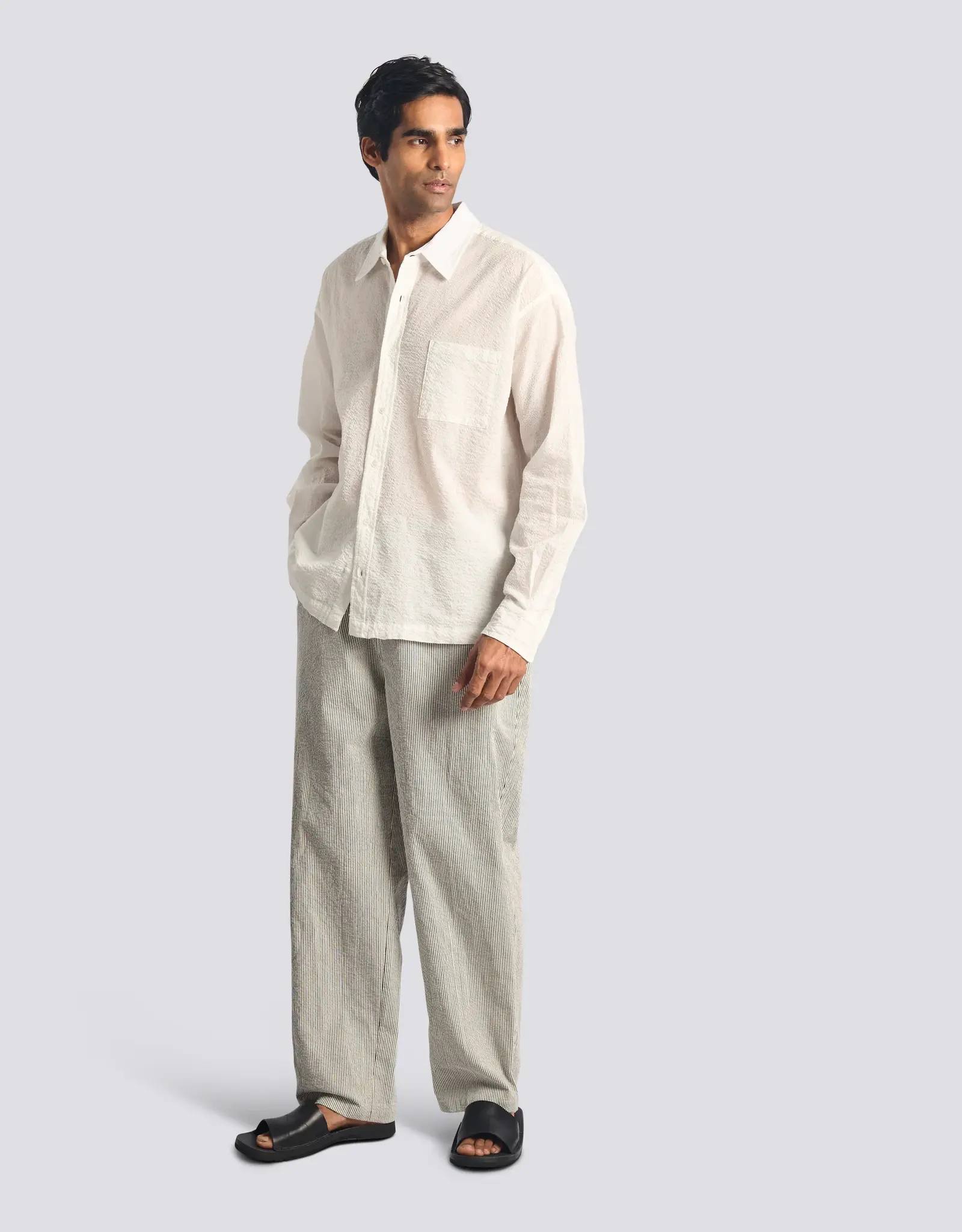 Bather - Ripple Leisure Shirt - White