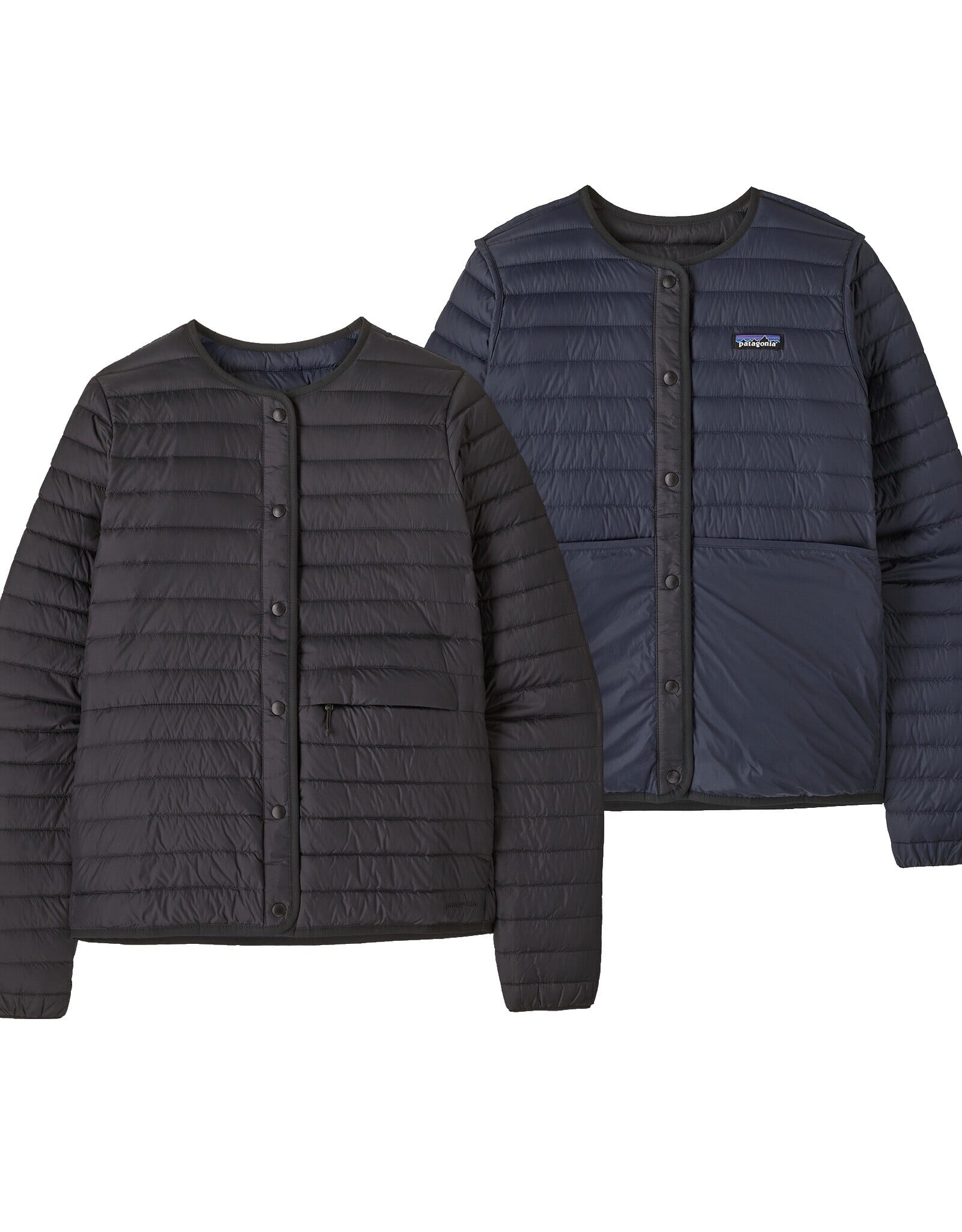Patagonia - W's LW Rev Down Cardigan - BLK