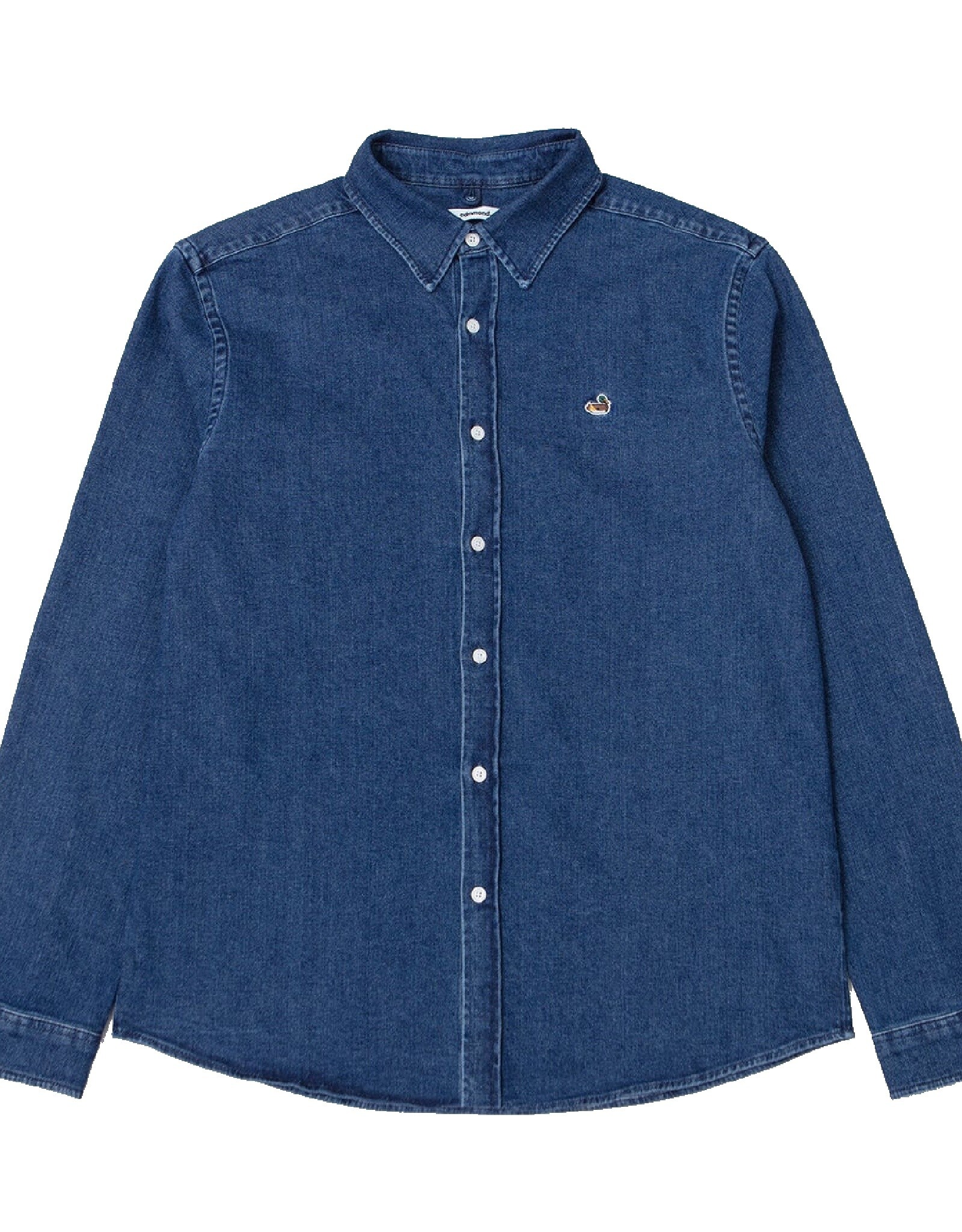 Edmmond - Duck Denim Shirt - Stone Wash
