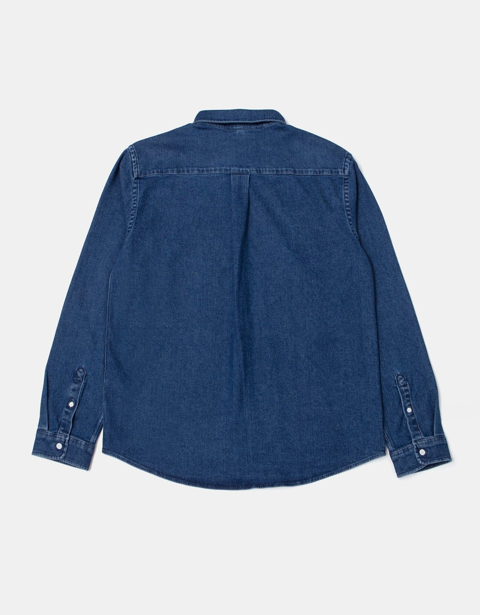 Edmmond - Duck Denim Shirt - Stone Wash