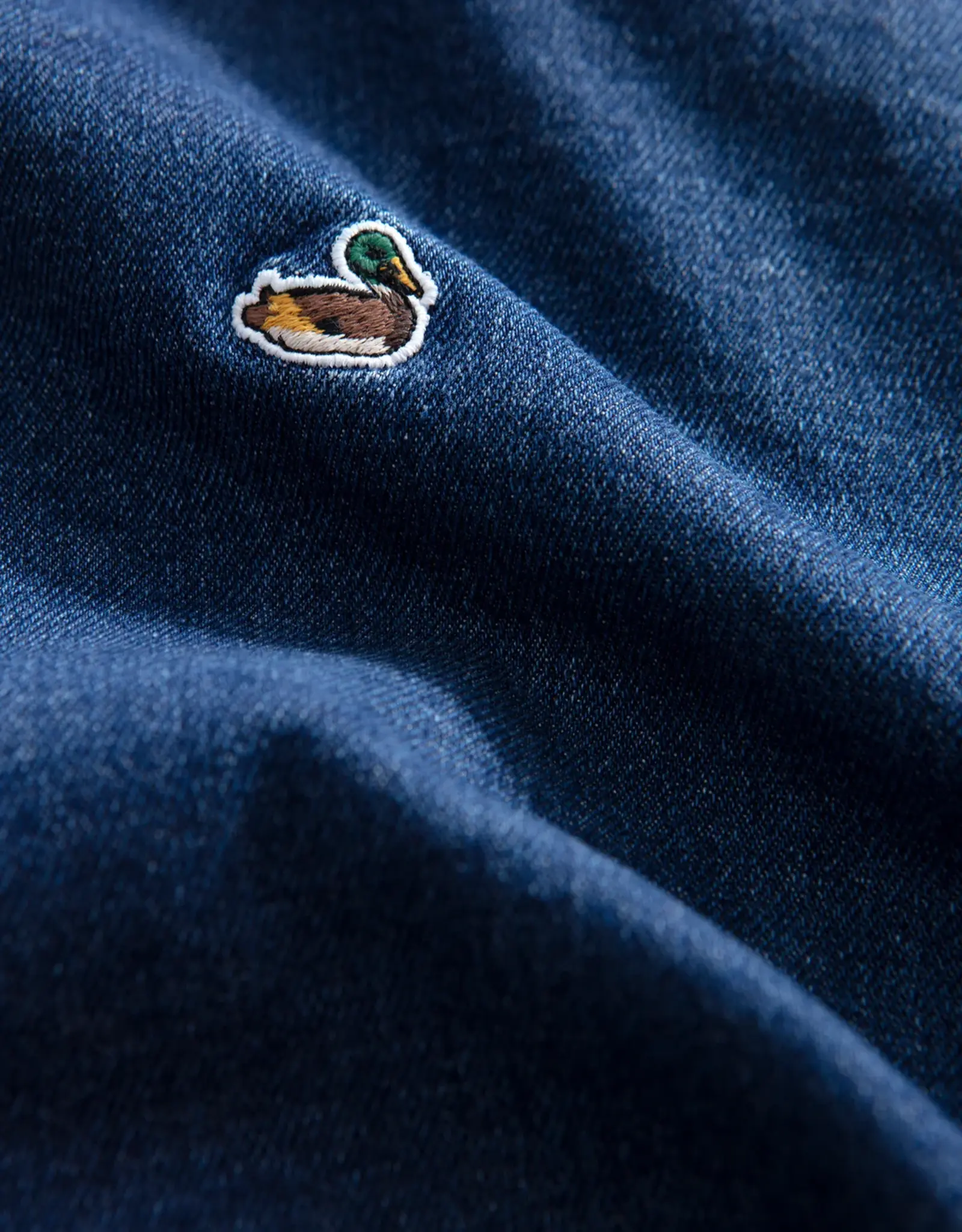 Edmmond - Duck Denim Shirt - Stone Wash