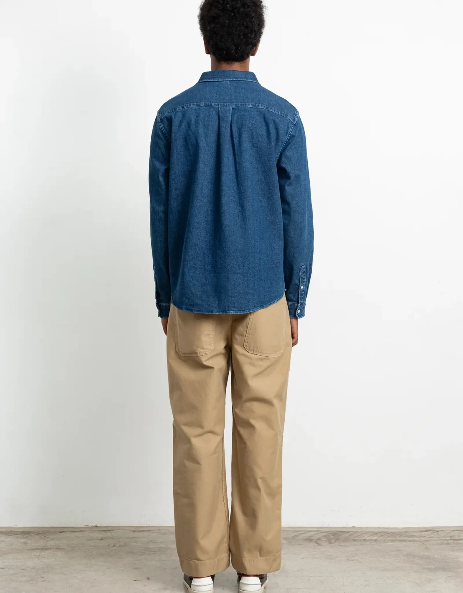 Edmmond - Duck Denim Shirt - Stone Wash