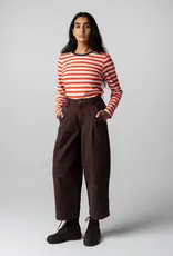 Finisterre - Eldon LS Stripe - Lighthouse Red & Ecru