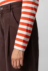Finisterre - Eldon LS Stripe - Lighthouse Red & Ecru