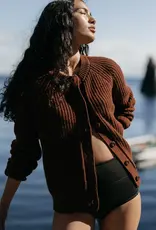Finisterre - W's Mora Cardigan - Mahogany Brown