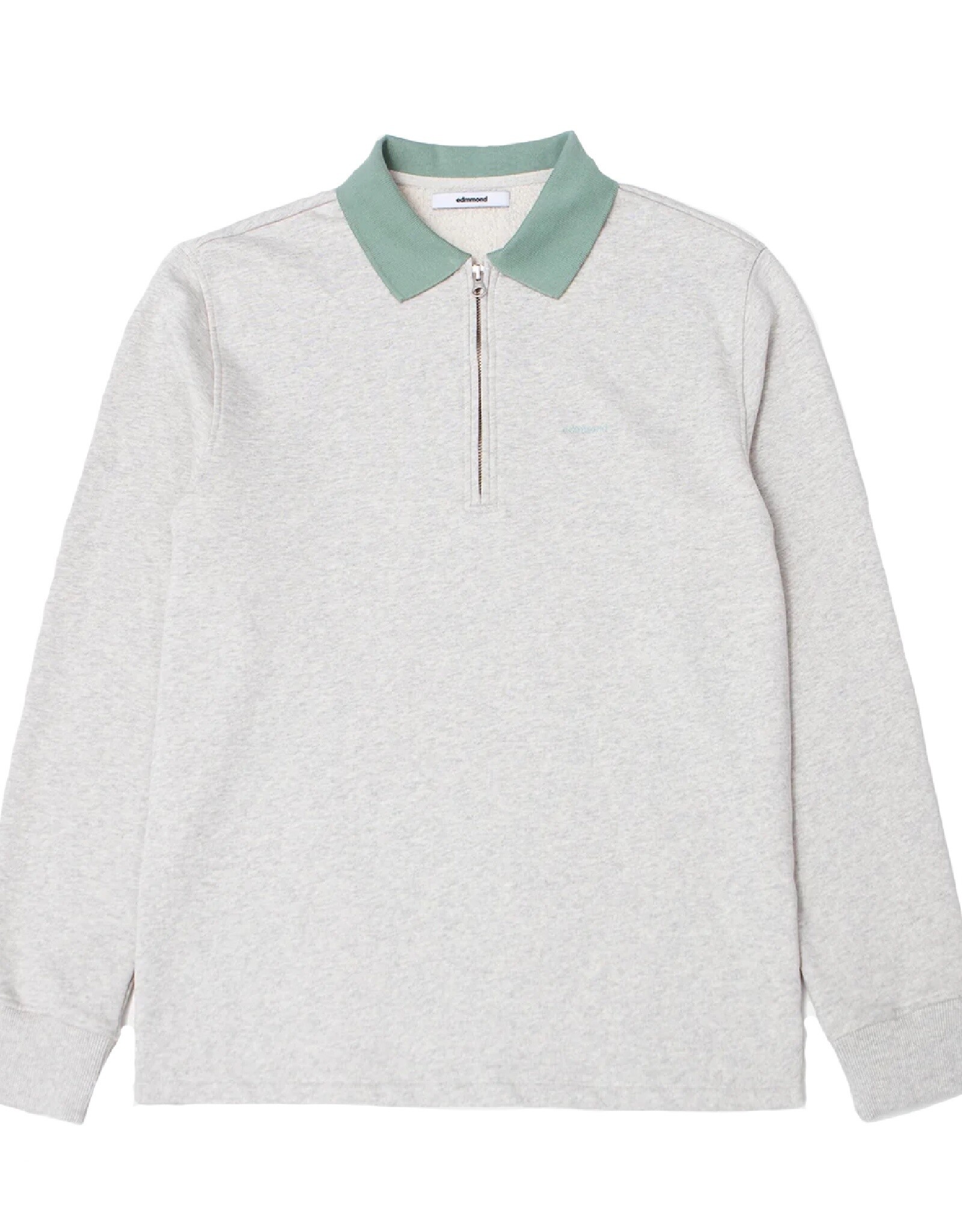 Edmmond - Mini Logo Zip - Grey Melange