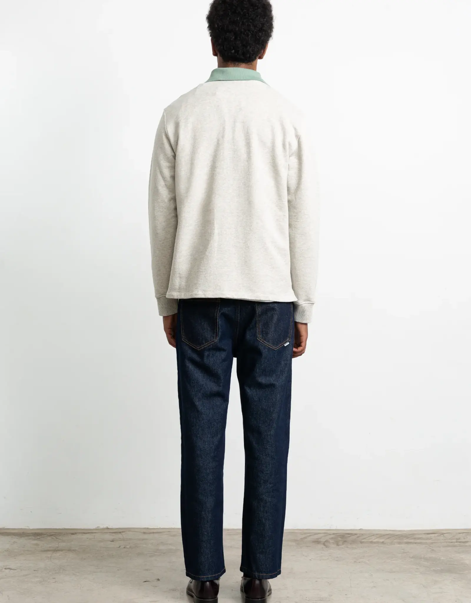 Edmmond - Mini Logo Zip - Grey Melange