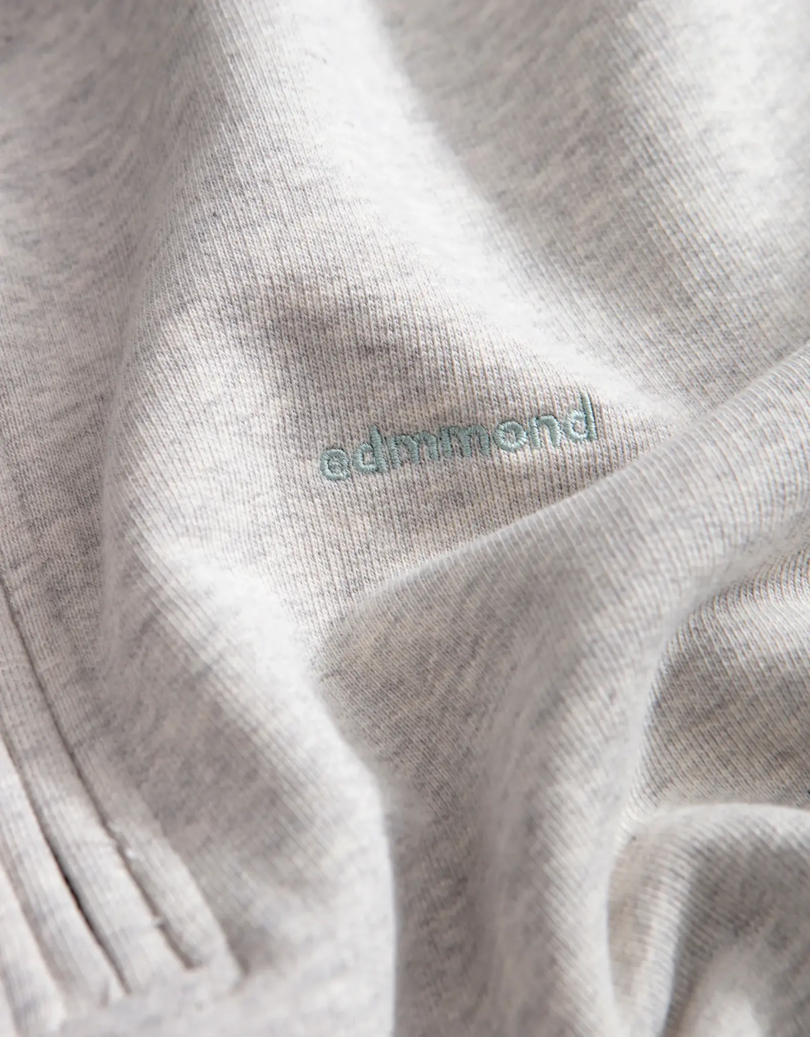 Edmmond - Mini Logo Zip - Grey Melange