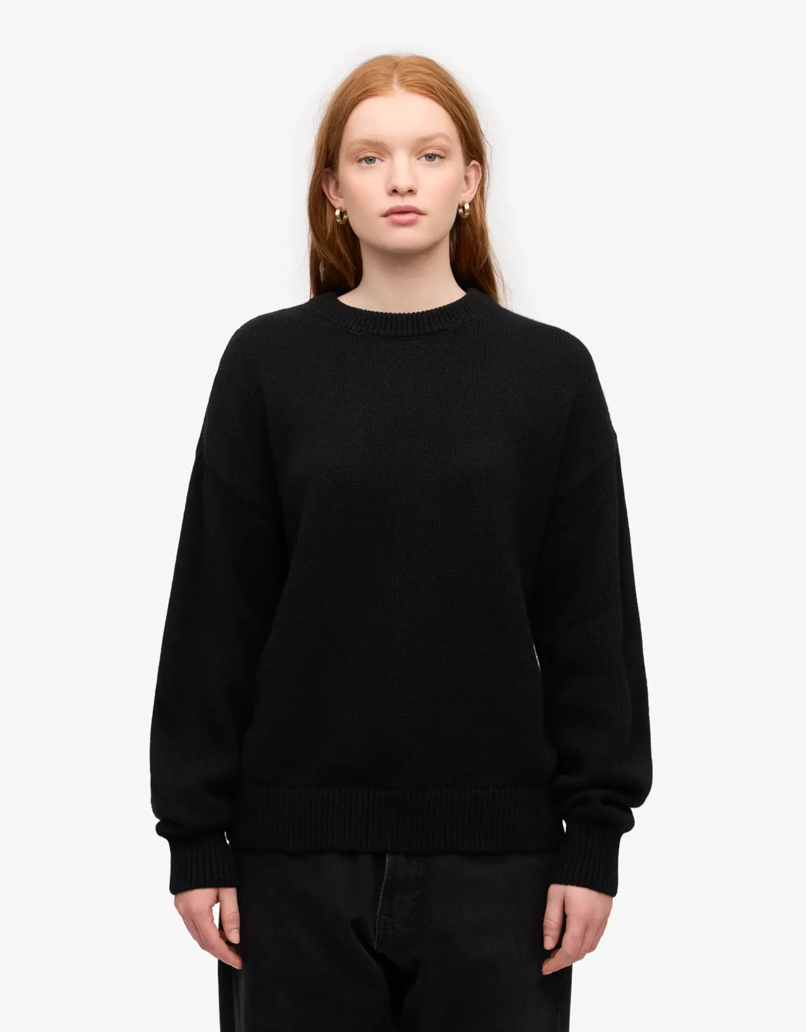Colorful Standard - Oversized Merino Wool Crew - Black