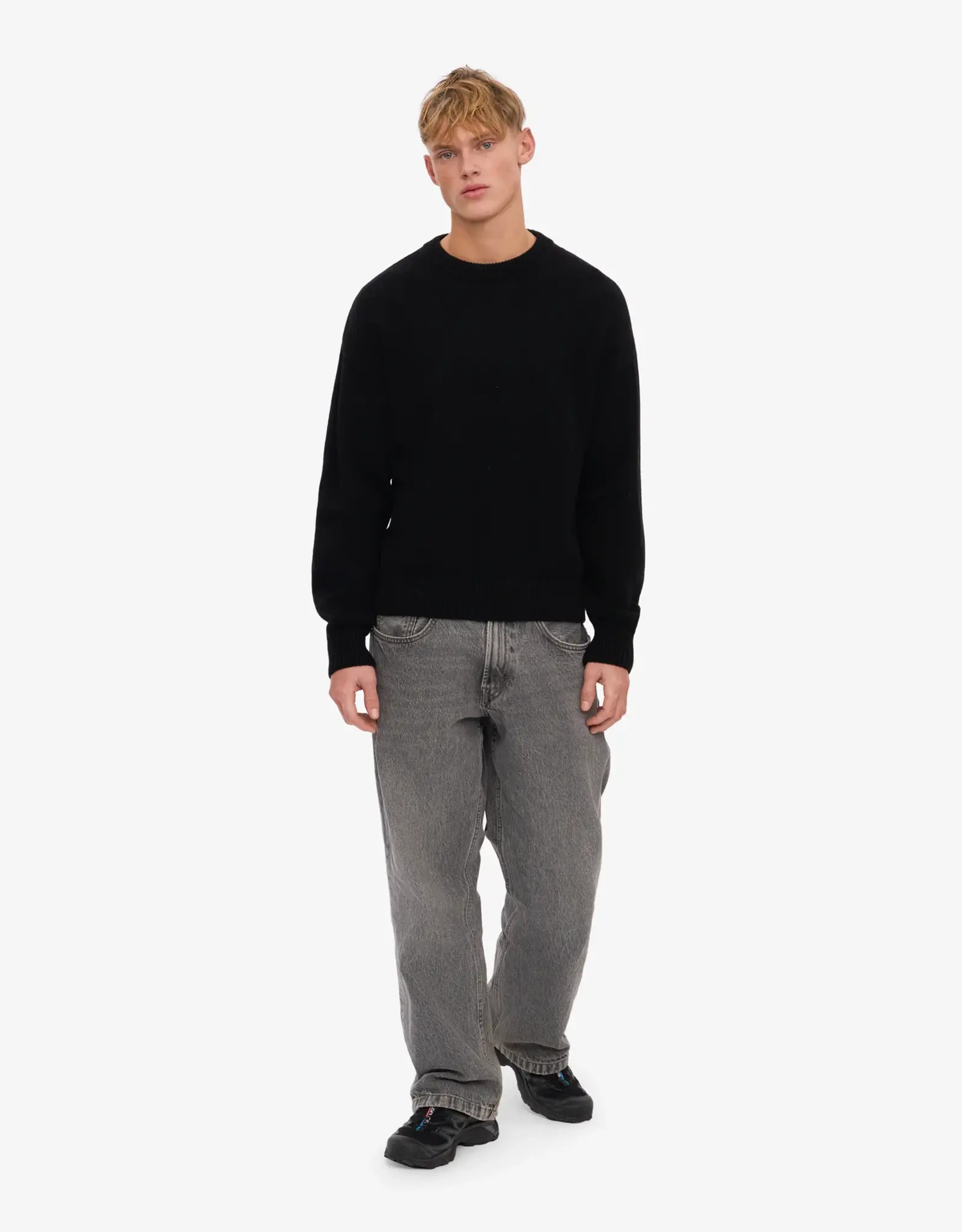 Colorful Standard - Oversized Merino Wool Crew - Black