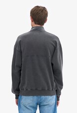 Colorful Standard - Organic Quarter Zip Crew - Faded Black