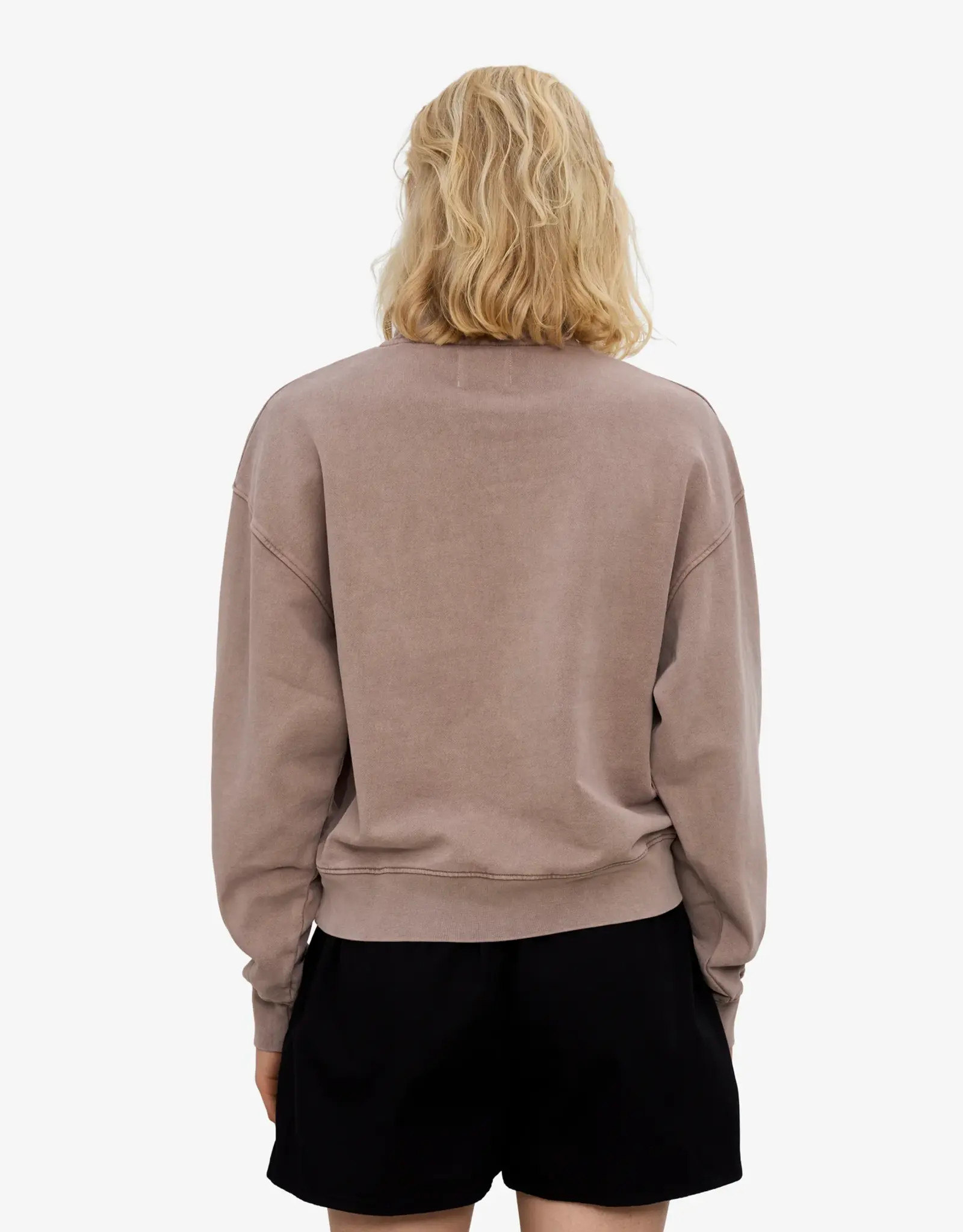 Colorful Standard - Women Quarter Zip Crew - Faded Khaki