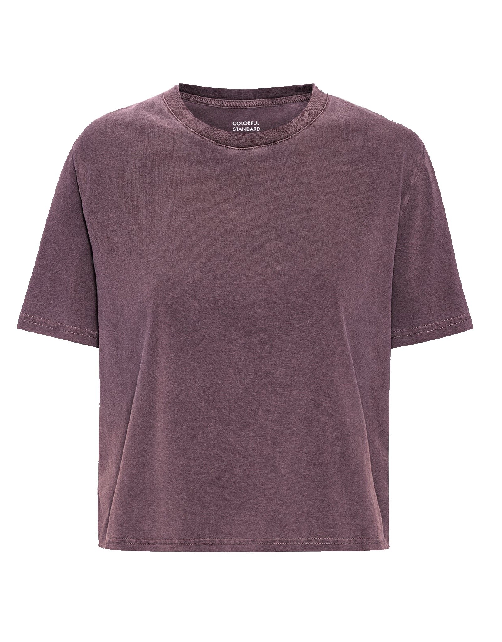 Colorful Standard - Boxy Crop Tee - Faded Grape