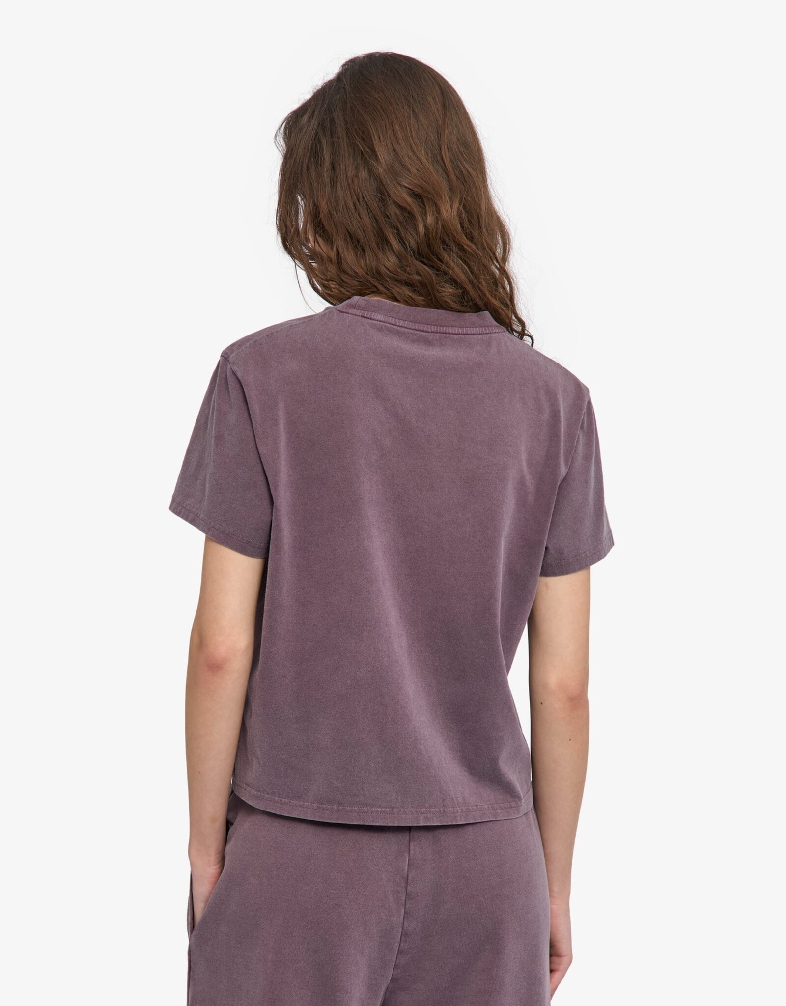 Colorful Standard - Boxy Crop Tee - Faded Grape