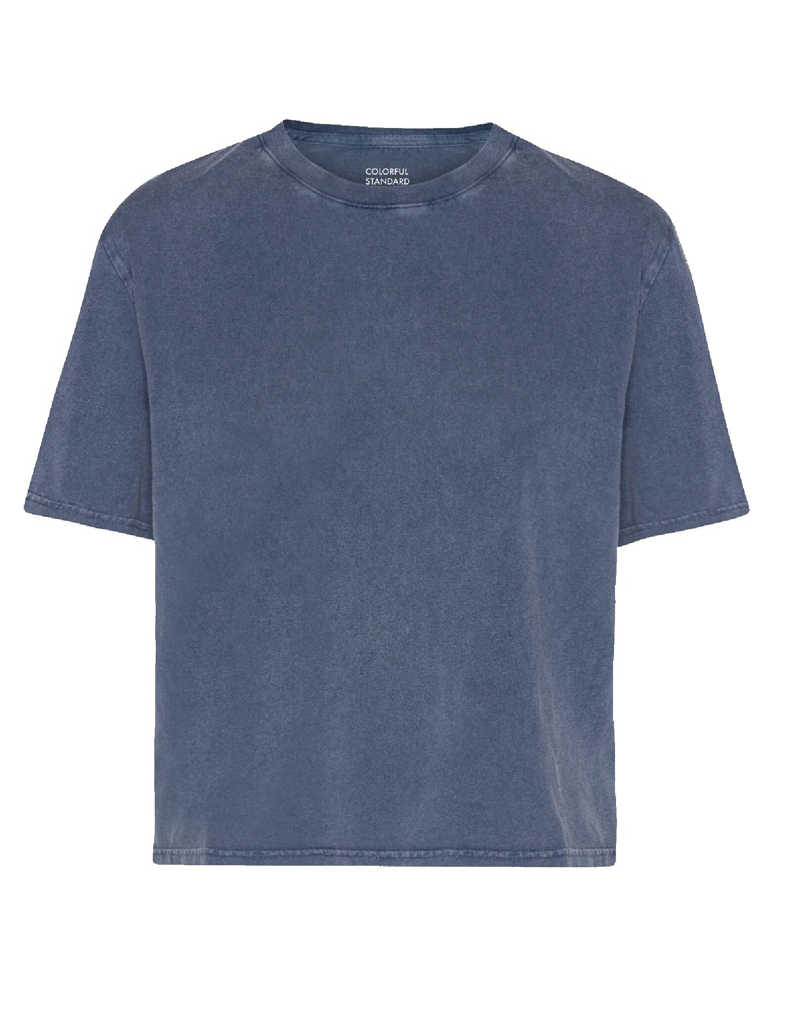 Colorful Standard - Boxy Crop Tee - Faded Indigo