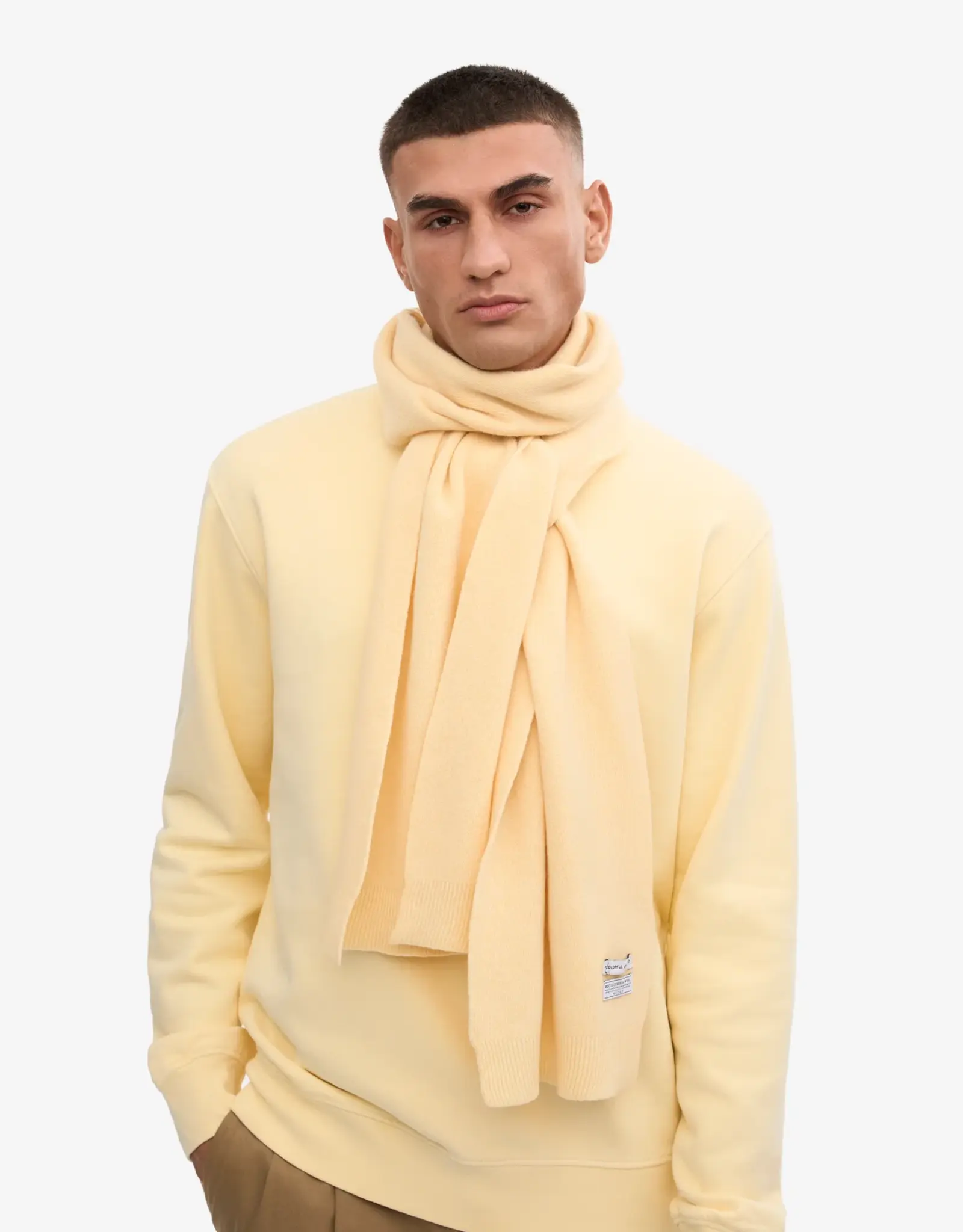Colorful Standard - Merino Wool Scarf - Soft Yellow