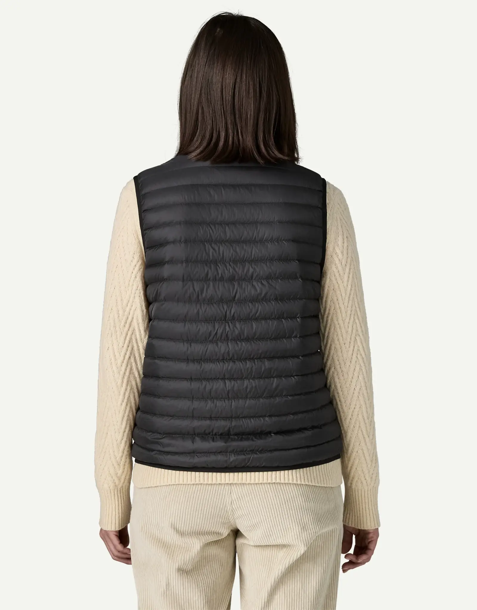 Patagonia - W's LW Rev Down Sweater Vest - Blk