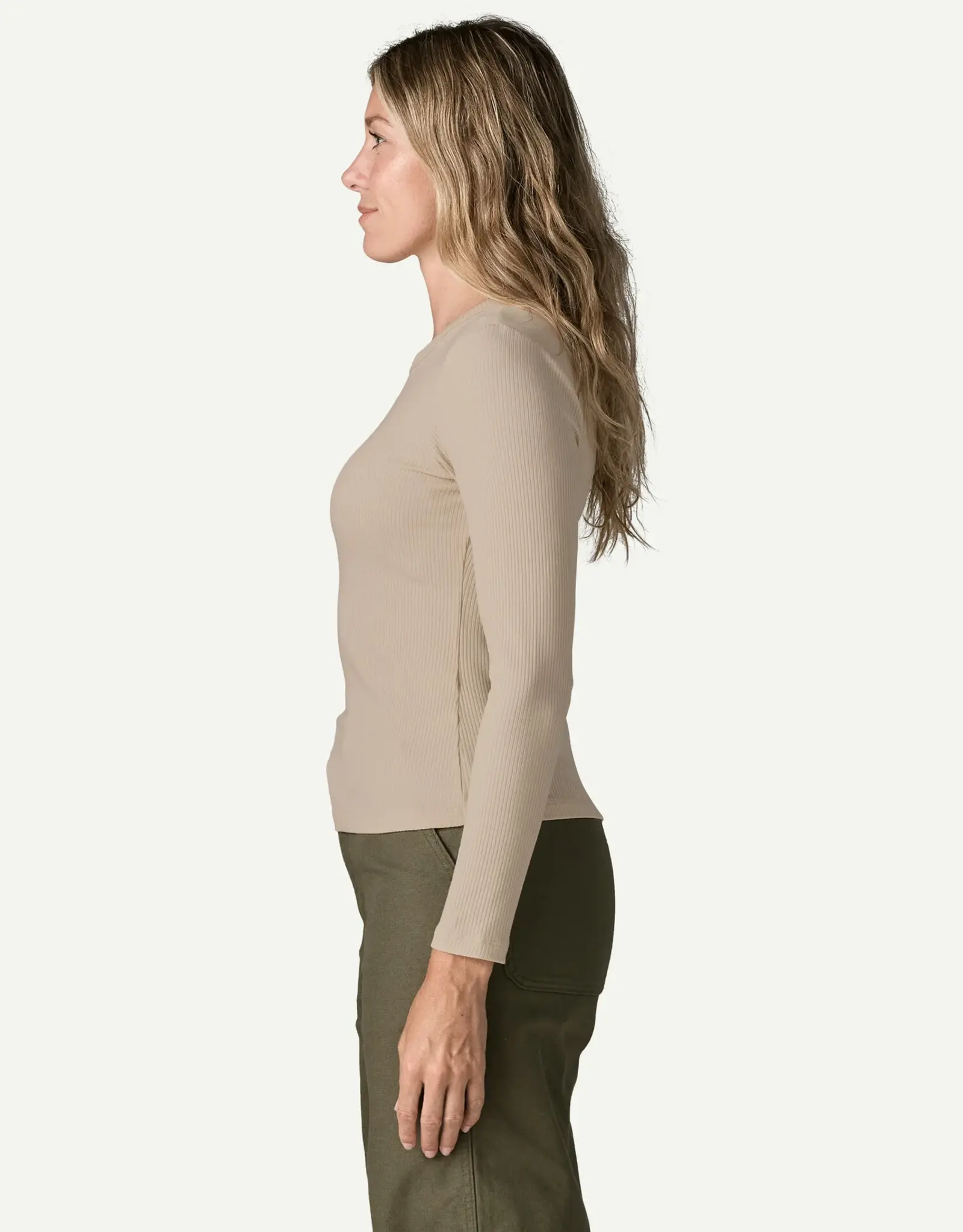 Patagonia - W's LS Rib Knit Top - Pum
