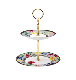 Maxwell Williams Support blanc pour petits gâteaux à motifs Contessa